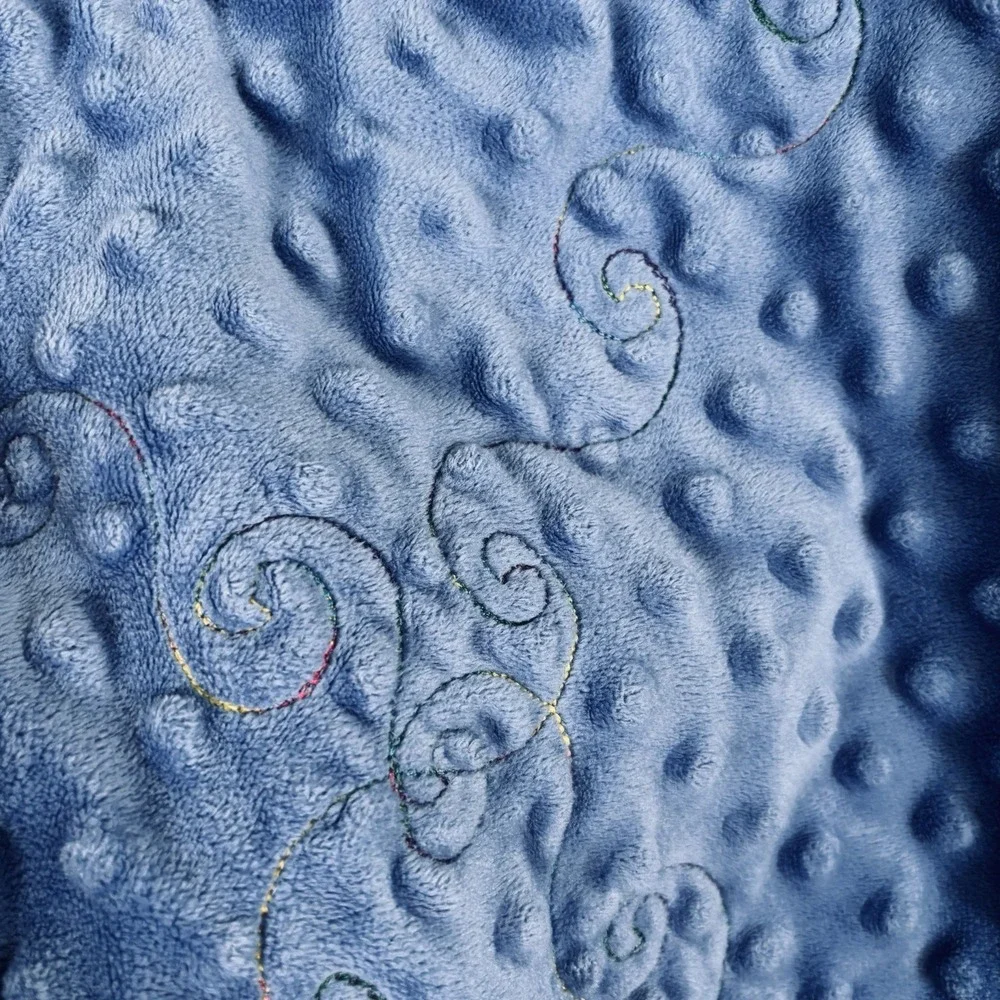 Handmade Reversible Toddler Quilt Multicolor Tropical‎ Fish and Fleece 51